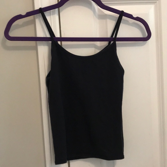 Plain Black Abercrombie Kids Tank Top - Picture 3 of 4